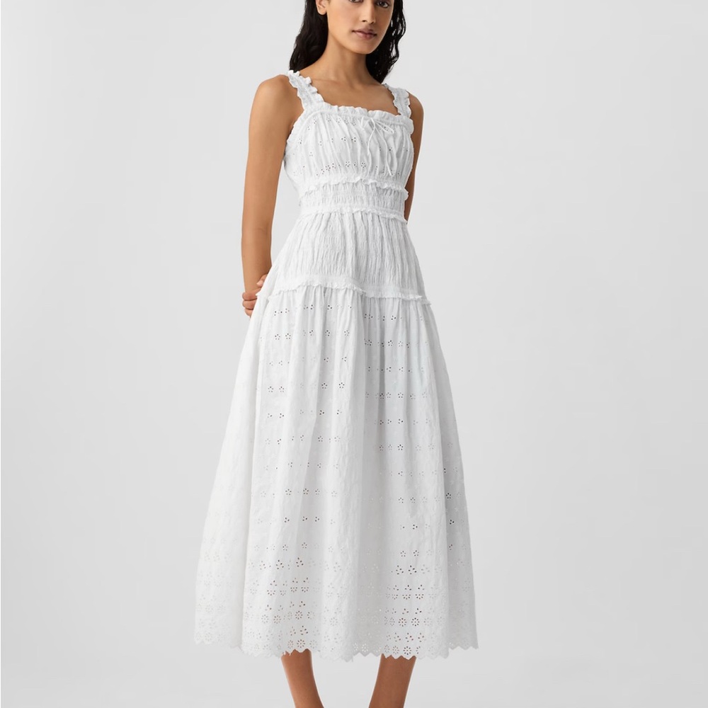 Elegant White Midi Dress